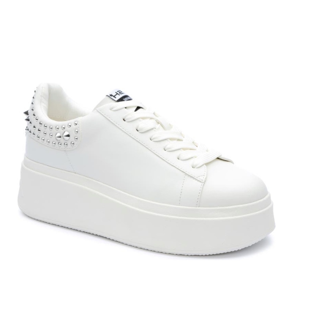 Leather Studded Accents Sneakers